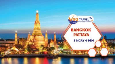 Tour Thái Lan: Bangkok – Pattaya 5 ngày 4 đêm _Xem Show PARIS BY NIGHT SỐ 136
